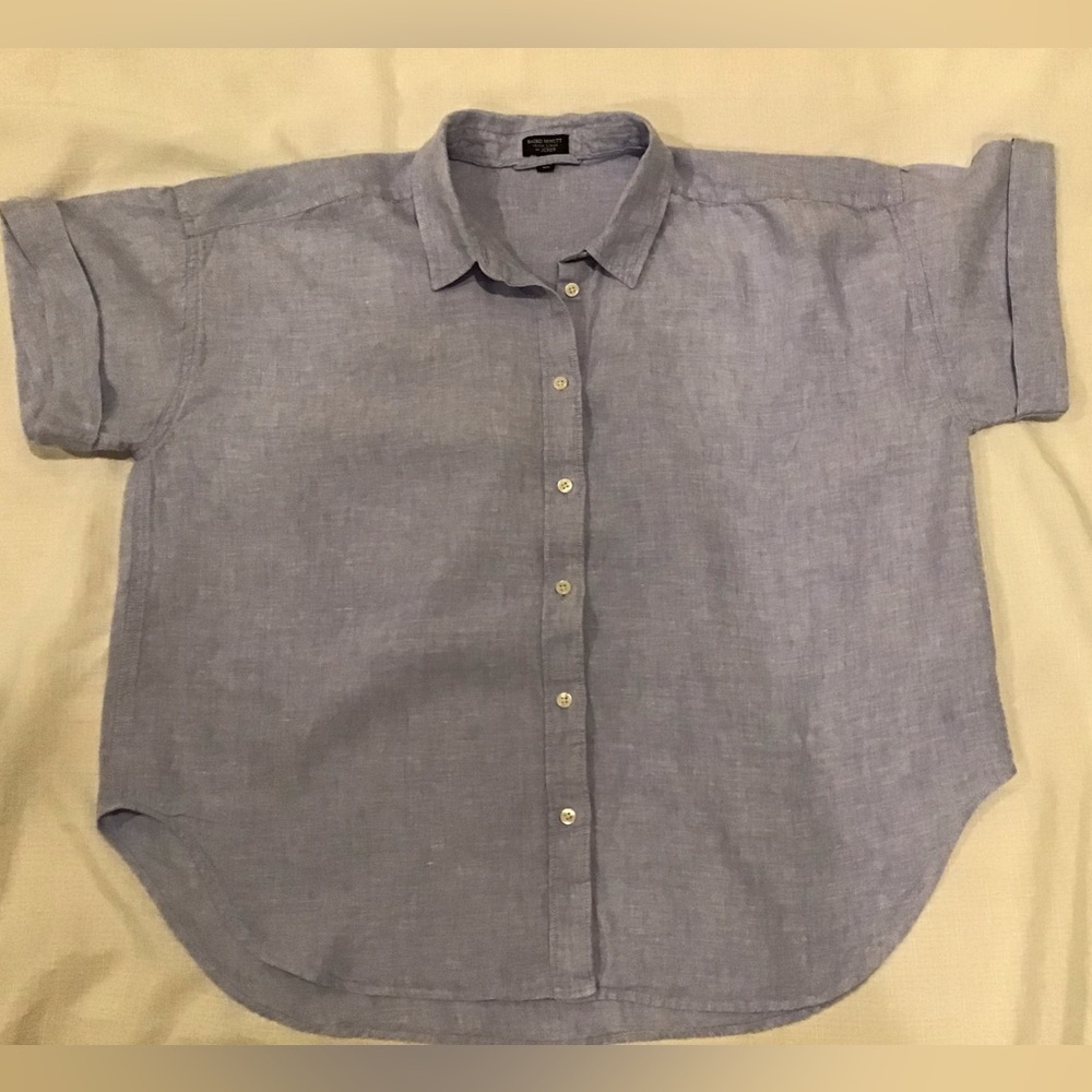 J Crew Capitaine Baird McNutt Irish Linen Shirt XL
